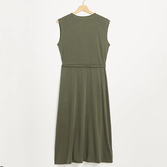 NWT L&G SigSoft Jersey Crossover Midi Dress - Picture 3 of 3